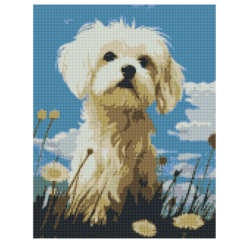 Kit Diamond Painting sin bastidor 35x45 Explorador peludo | WD1027 