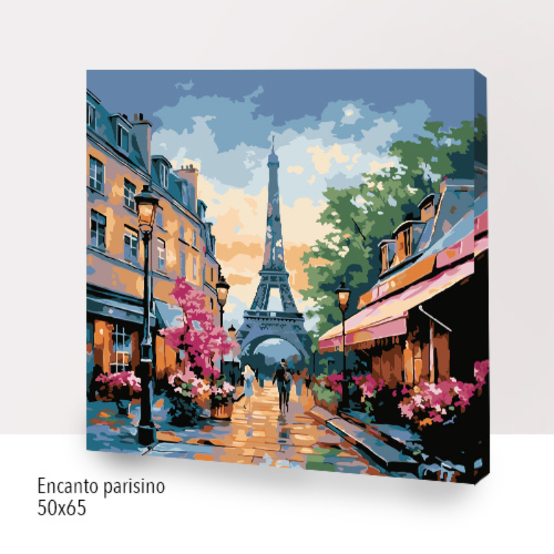 🎨Kit Paint by numbers con bastidor 50x50cm: Encanto parisino |  WG1026✨ NEW✨