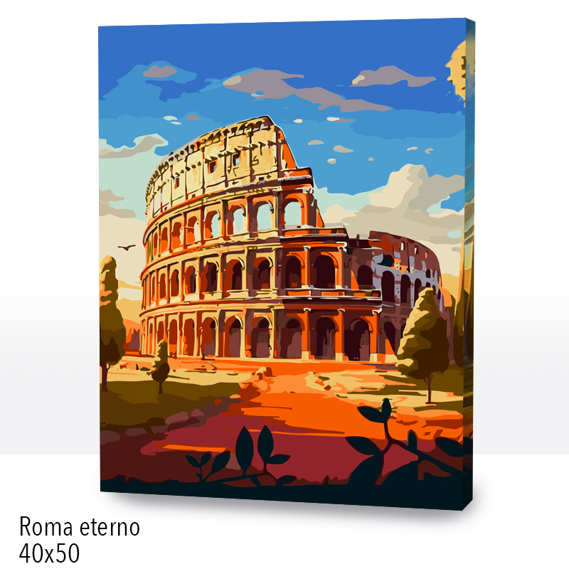 Kit Paint by numbers 40x50 Roma eterno | WC2565