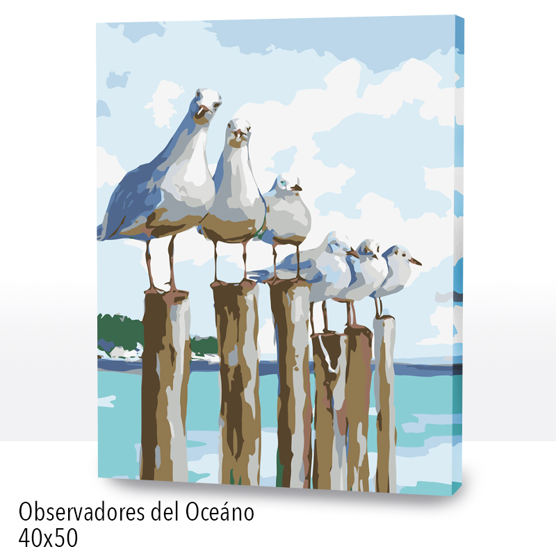 Kit Paint by numbers 40x50 Observadores del Océano | WC1203