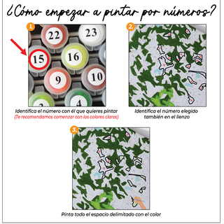 Kit Paint by numbers 40x50 Paraíso Mediterráneo | WC2560