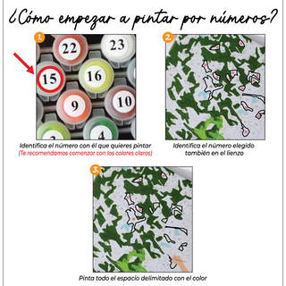 Kit Paint by numbers 30x40 Renacer brillante | WC7014