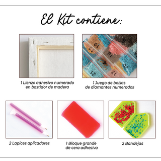 💎Kit Diamond Painting con bastidor 30x40cm: Vibra marina  | WDF0126 ✨NEW✨