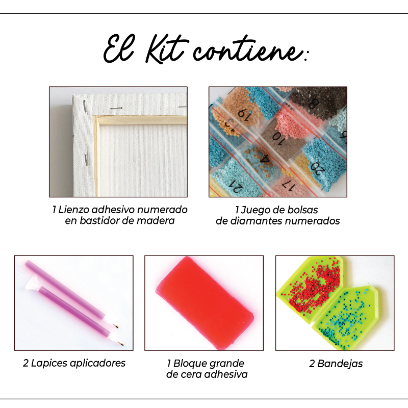 💎Kit Diamond Painting con bastidor 30x40cm: Vibra marina  | WDF0126 ✨NEW✨