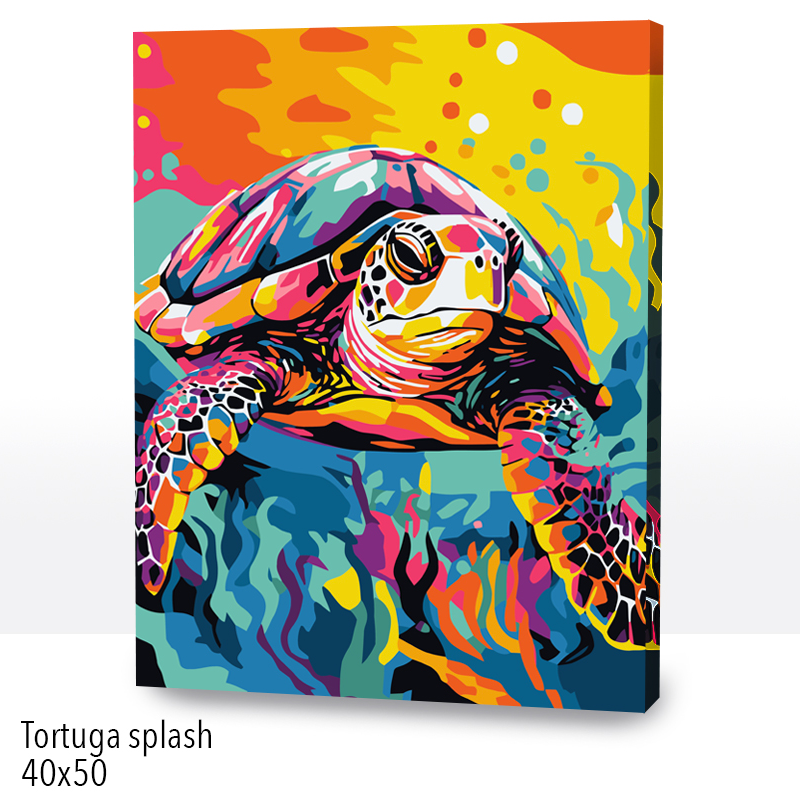 Kit Paint by numbers 40x50 Tortuga splash | WC2578