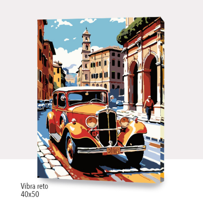 🎨Kit Paint by numbers con bastidor 40x50cm: Vibra retro WC4926 ✨ NEW✨ 