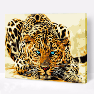 Kit Paint by number Leopardo africano | WC1025  Image