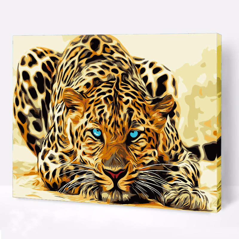 Kit Paint by number Leopardo africano | WC1025  Large Image