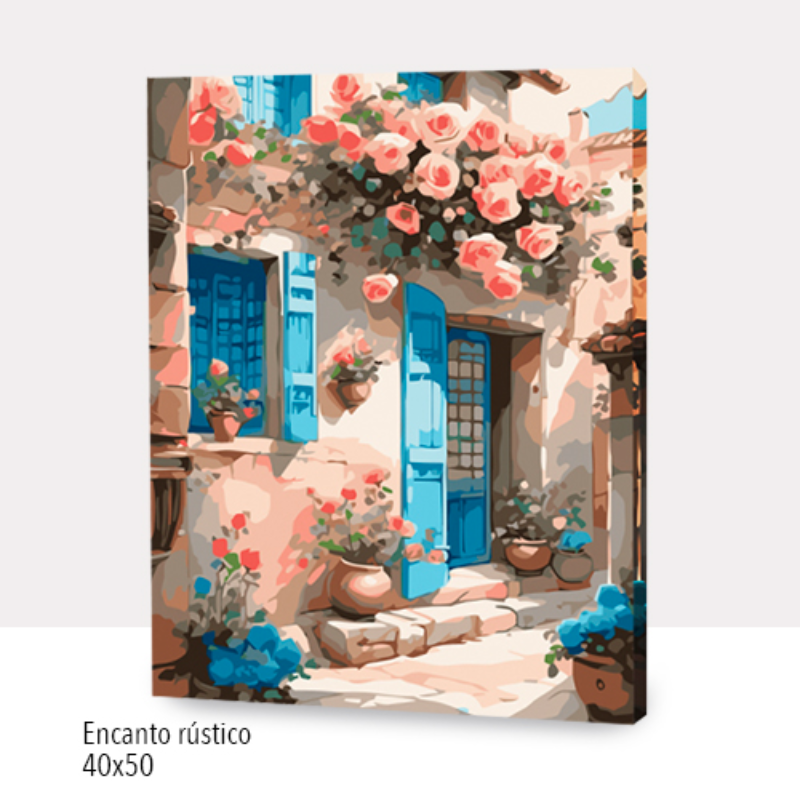 Kit Paint by numbers 40x50 Encanto rústico | WC1210