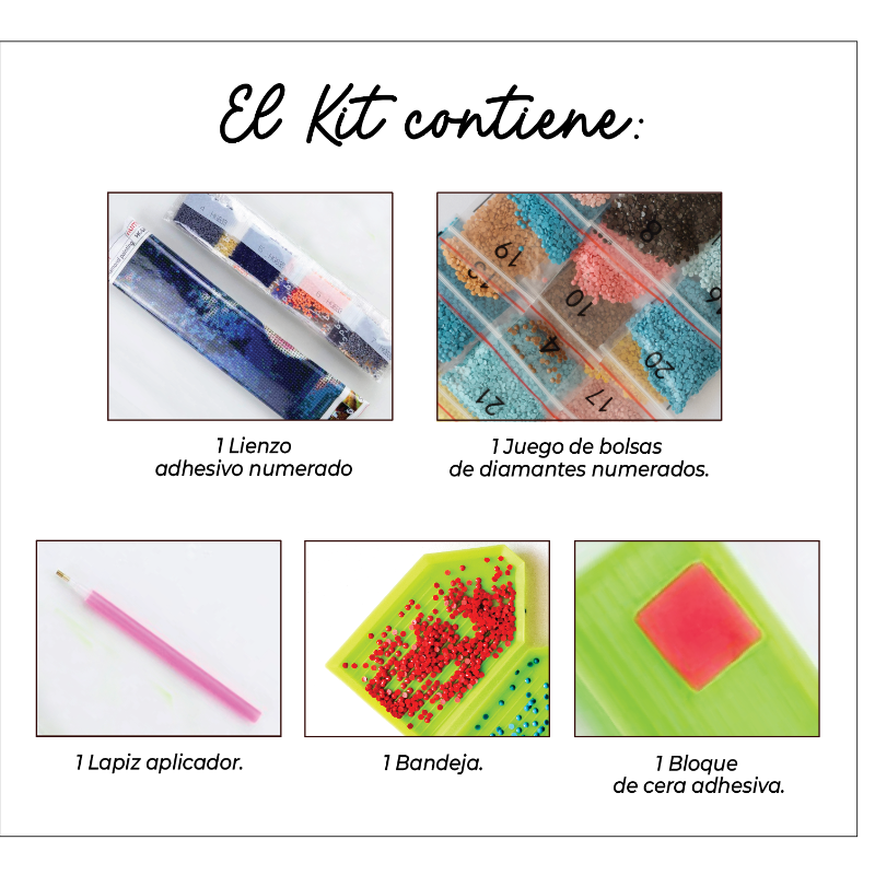 Kit Diamond Painting sin bastidor 35x45 Primavera eterna | WD1021 
