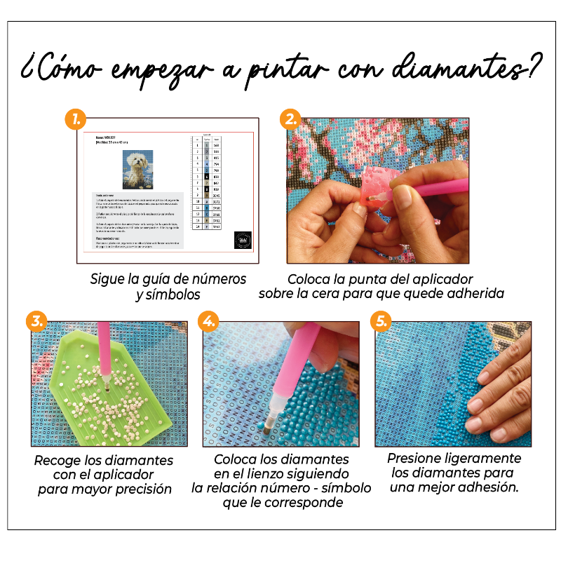 Kit Diamond Painting sin bastidor 35x45 Primavera eterna | WD1021 