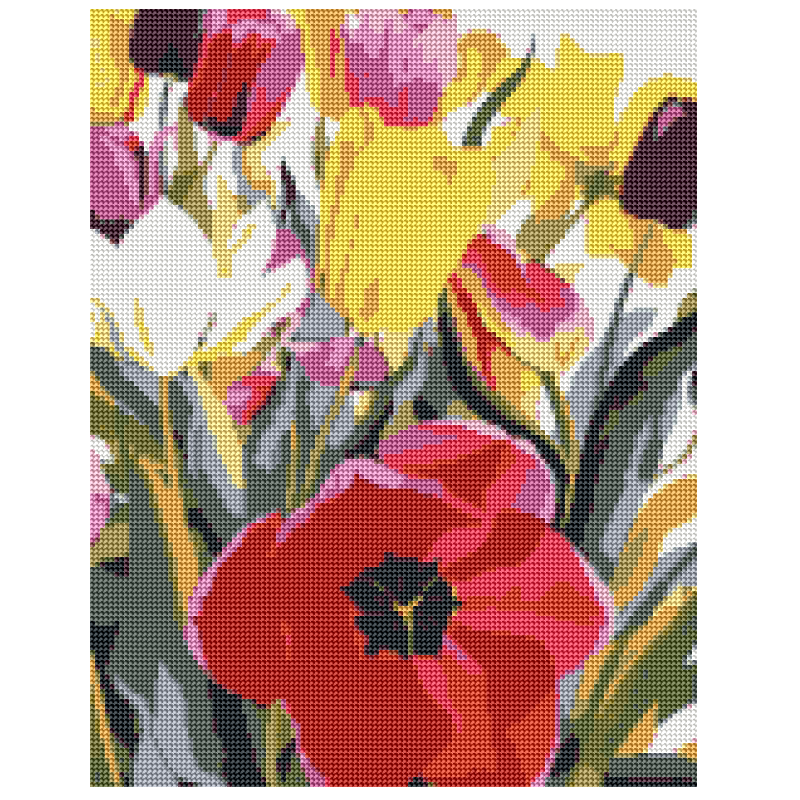 Kit Diamond Painting sin bastidor 35x45 Primavera eterna | WD1021 