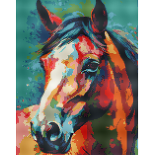 Kit Diamond Painting s/b 35x45 Caballo observador | WD1614