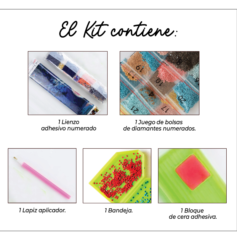 Kit Diamond Painting sin bastidor 35x45 Ramo perfecto | WD1616