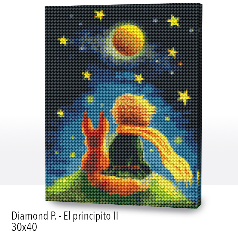 Kit Diamond Painting con bastidor 30x40 El principito II | WDF1612