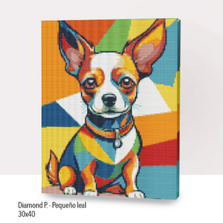 💎Kit Diamond Painting con bastidor 30x40cm: Pequeño leal | WDF2226 ✨NEW✨