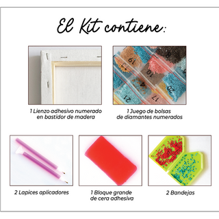 Kit Diamond Painting con bastidor 30x40 Sueño viajero | WDF1202