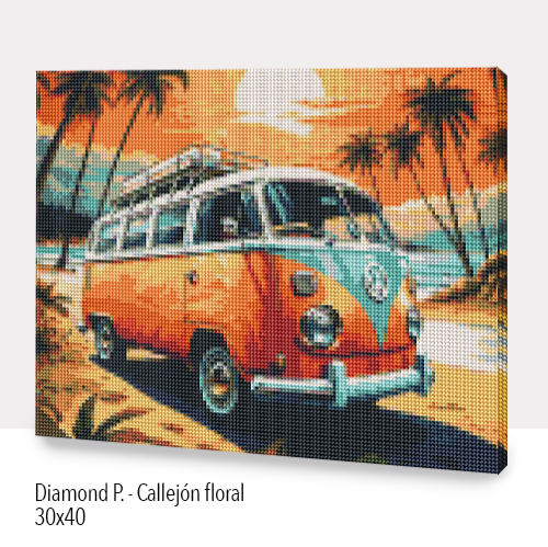 Kit Diamond Painting con bastidor 30x40 Sueño viajero | WDF1202