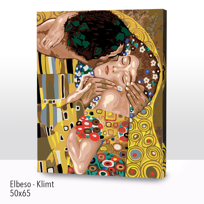 Kit Paint by numbers con bastidor 50x65cm: El beso - Klimt | WG1514