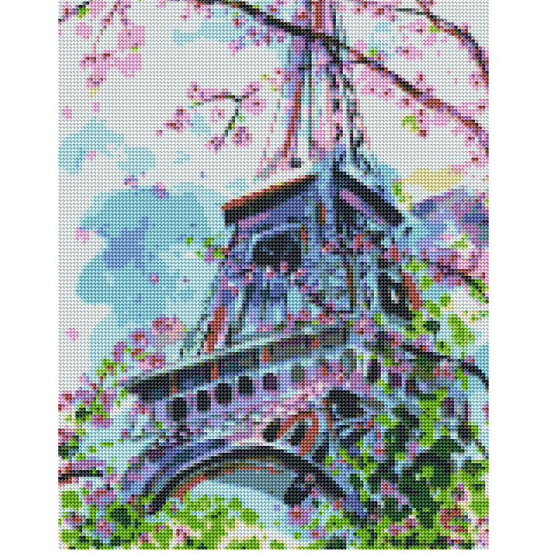 Kit Diamond Painting sin bastidor 35x45 Primavera en París |WD1019 