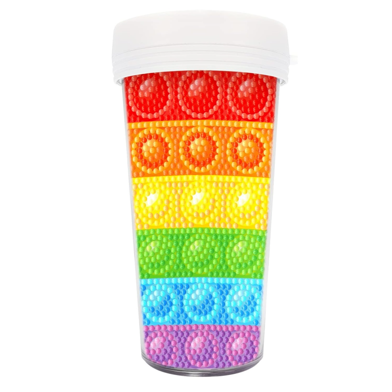 Kit Diamond Painting / Vaso Arcoiris | BZS22