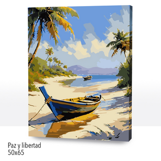 Kit Paint by numbers con bastidor 50x65cm: Paz y Libertad | WG2501