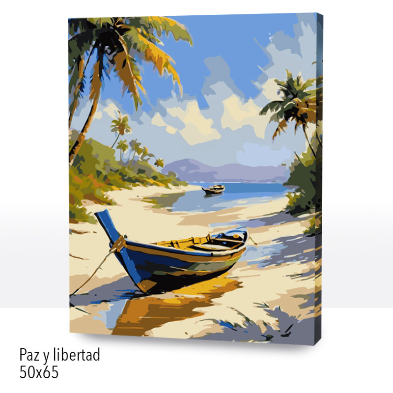 Kit Paint by numbers con bastidor 50x65cm: Paz y Libertad | WG2501