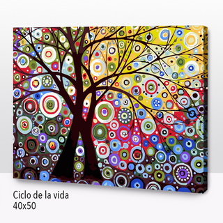 Kit Paint by number Ciclo de la vida  | WC6749
