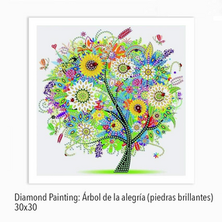 Kit Diamond Painting s/b 30x30 Árbol de la alegría | YGSMT62