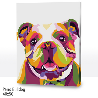 Kit Paint by numbers 40x50 Perro bulldog | WC6728
