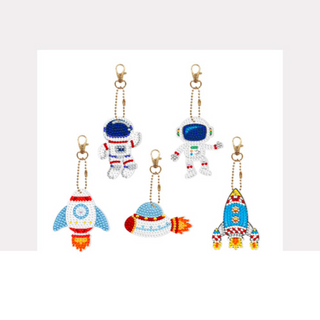 💎 Kit Creativo | Kit Diamond Painting | Pack de 5 llaveros: Sueños espaciales✨ | YSK082✨NEW✨