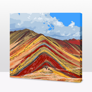 Kit Paint by number Montaña de los siete colores - Cusco  | WC6745