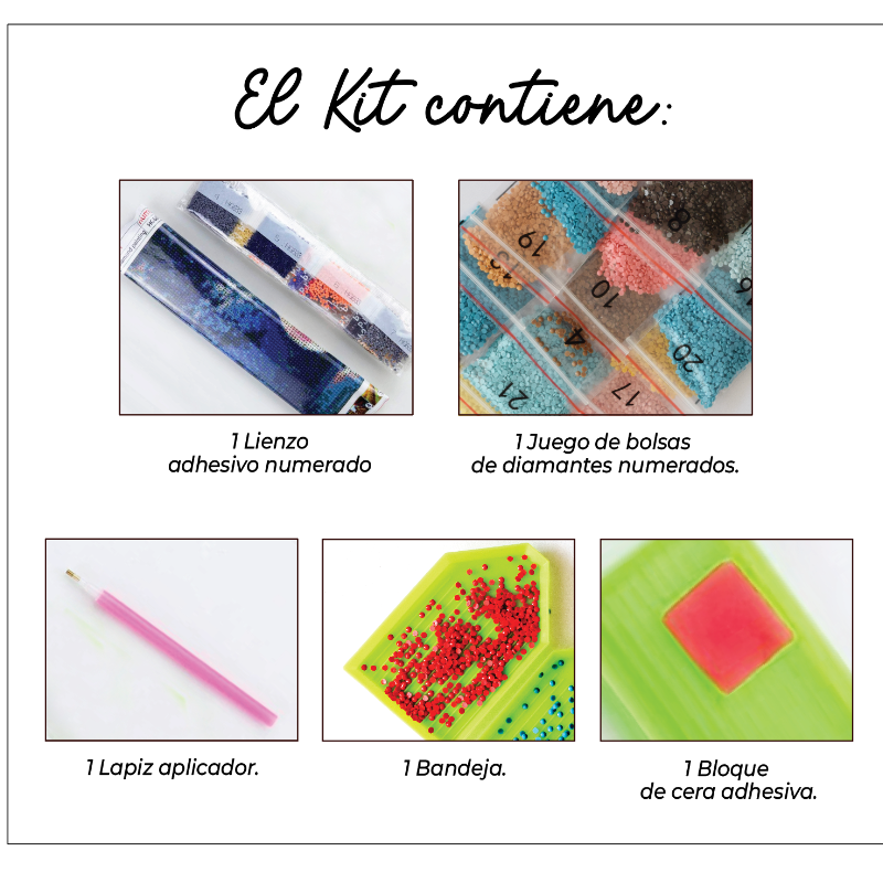 Kit Diamond Painting sin bastidor 35x45 Navegando ante el sunset | WD1618