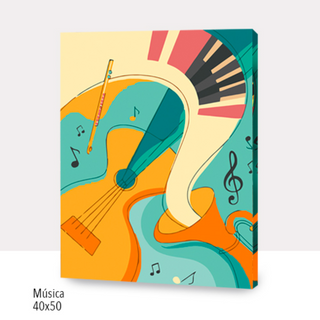 Kit Paint by numbers 40x50  Musica 2 | WC1231