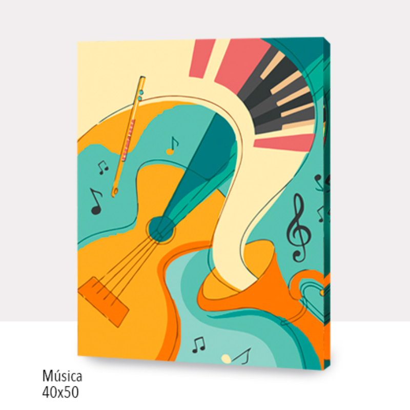 Kit Paint by numbers 40x50  Musica 2 | WC1231
