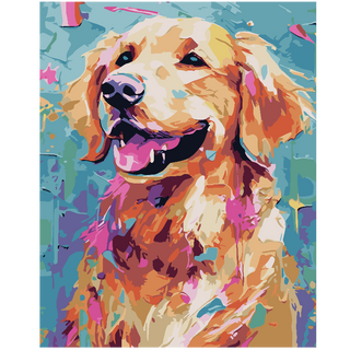 Kit Paint by numbers 40x50 Perro Golden | WC1254 