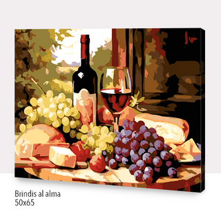 Kit Paint by numbers 50x65 Brindis al alma | WG5004