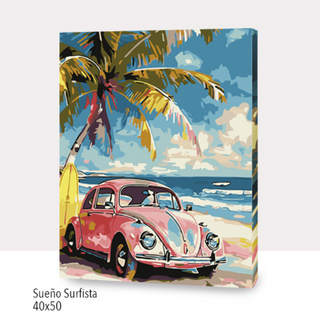 Kit Paint by numbers 40x50 Sueño Surfista | WC7006 