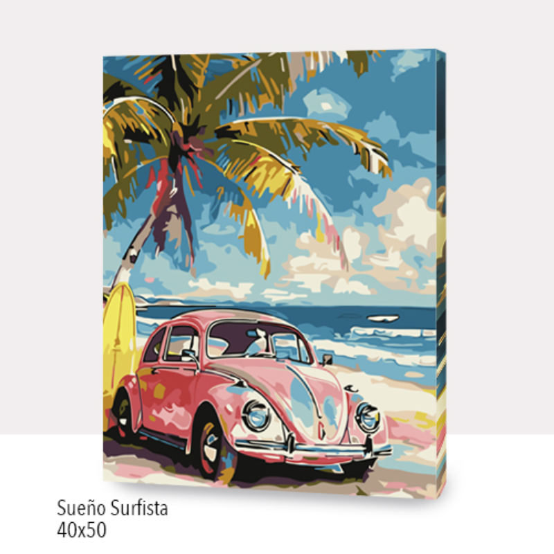 Kit Paint by numbers 40x50 Sueño Surfista | WC7006 