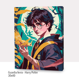 🎨Kit Paint by numbers con bastidor 30x40cm: Guardia Fénix - Harry Potter | WC3626✨ NEW✨