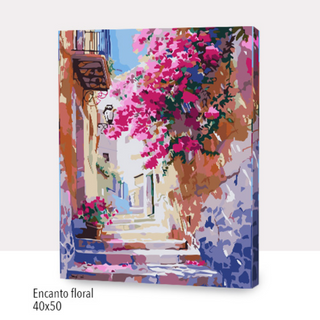 🎨Kit Paint by numbers con bastidor 40x50cm: Encanto floral  | WC3526 ✨ NEW✨ 