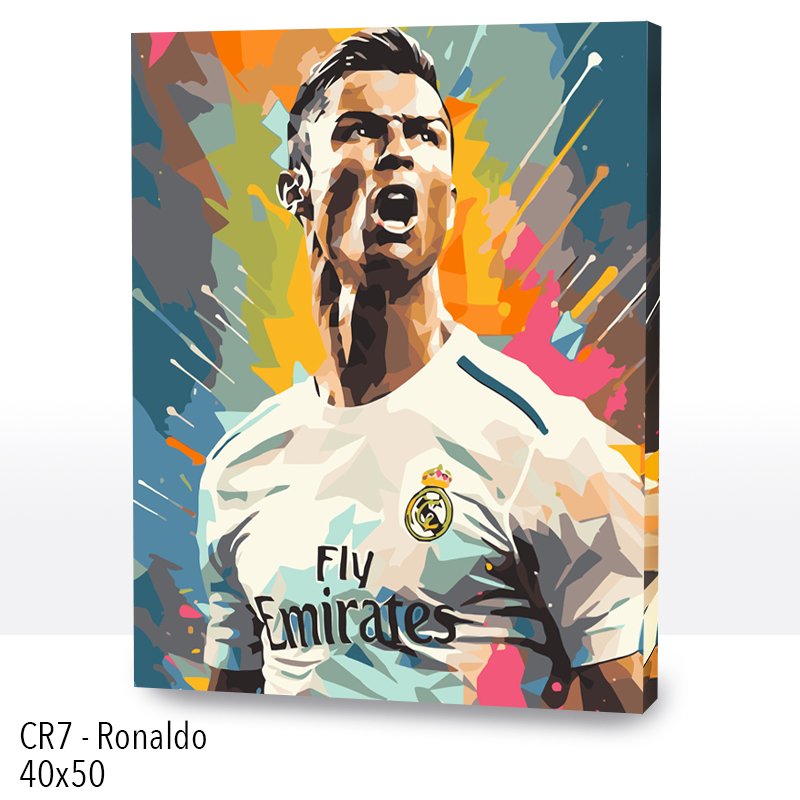 Kit Paint by numbers 40x50 CR7-Ronaldo | WC2574