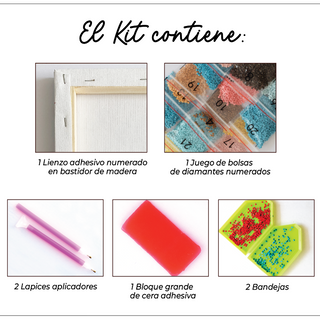 Kit Diamond Painting con bastidor 30x40 Bici en primavera | WDF1614