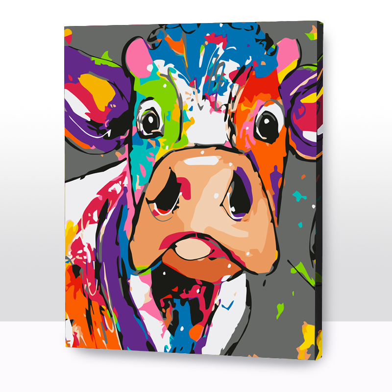 Kit Paint by number Muuuu | WC1188  Large Image