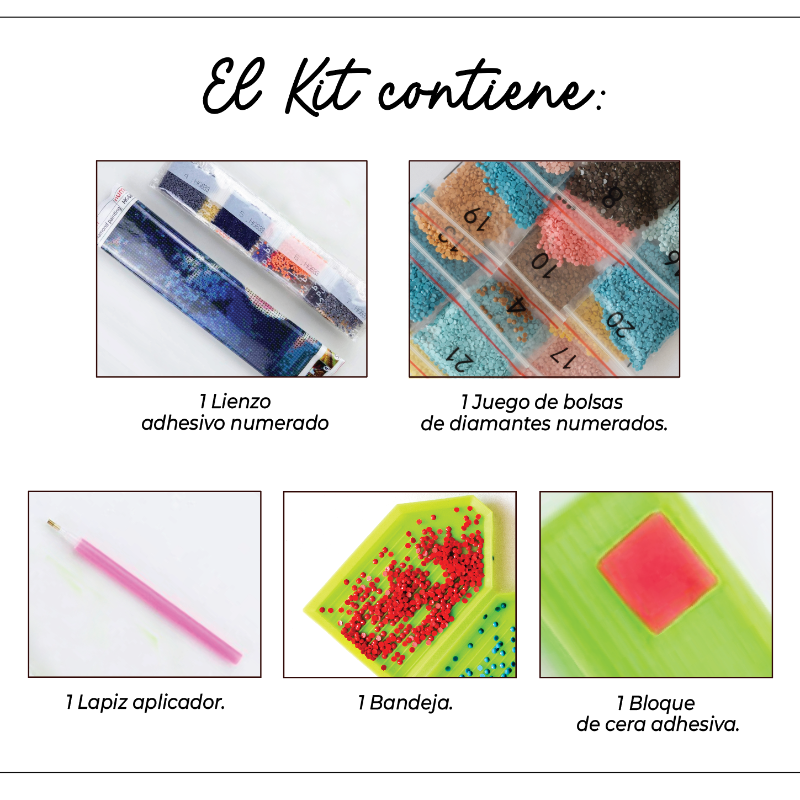 Kit Diamond Painting sin bastidor 35x45 Navegando sueños | WD1018 