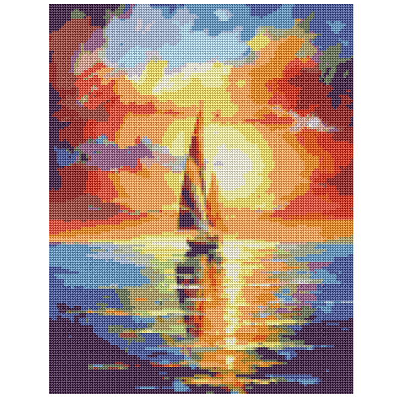 Kit Diamond Painting sin bastidor 35x45 Navegando sueños | WD1018 