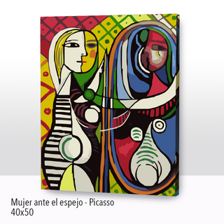 Kit Paint by number Mujer ante el espejo - Picasso | WC3225