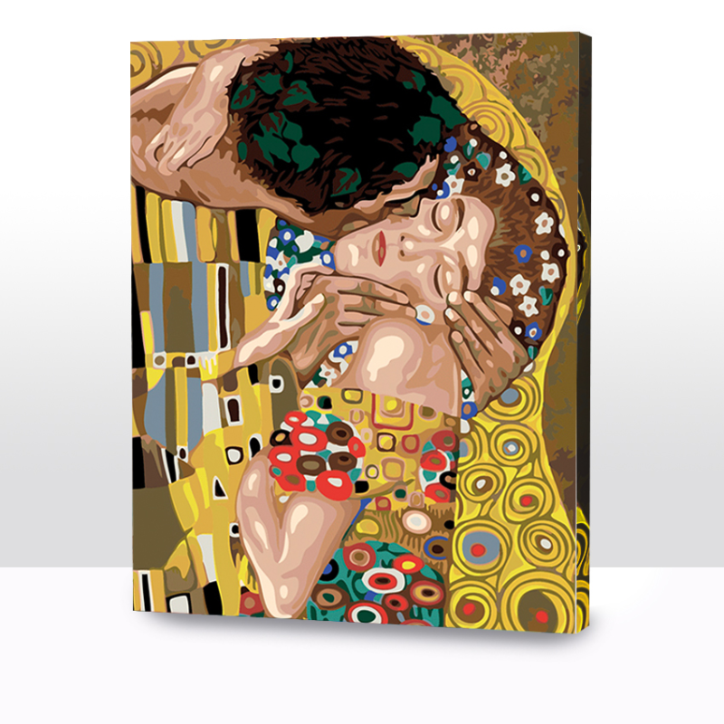 Kit Paint by number El beso - Klimt | WG1514 Large Image