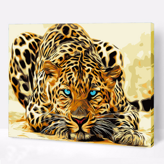 Kit Paint by number Leopardo africano | WC1025 Image