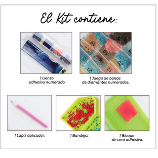 Kit Diamond Painting sin bastidor 35x45 Flow gatuno| WD1023 